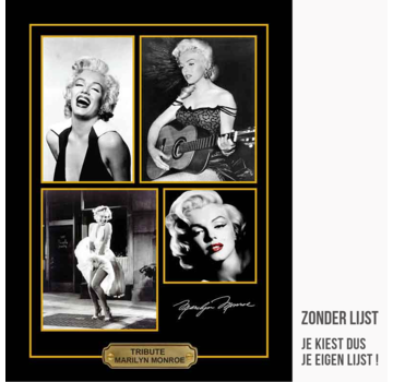 Allernieuwste.nl® Canvas Schilderij VIP Tribute Marylin Monroe - Memorabilia - 30 x 40 cm