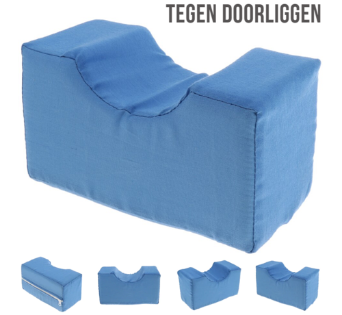 Allernieuwste.nl® Allernieuwste Foam Hand- Voet- Hiel-beschermer - Anti Decubitus - Elevatie Kussen met Rits - Katoen - 20 x 9.5 x 10 cm