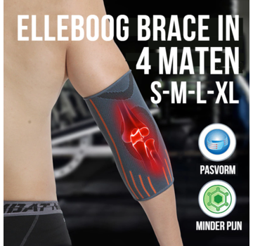 Allernieuwste.nl® Ademende Elleboog Arm Brace maat S - Elastisch