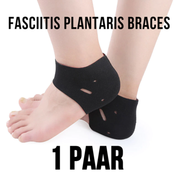 Allernieuwste.nl® Allernieuwste 1 PAAR Compressie Therapie Fasciitis Plantaris - Plantar Sleeve Brace Hielspoor - Sport Enkelbrace - Zwart
