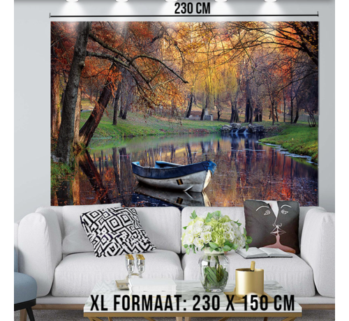 Allernieuwste.nl® XL Urban Loft Wandkleed Groot Wandtapijt Wanddecoratie Minimalisme Muurkleed Tapestry - Romantisch Bos - Kleur - 230 x 150 cm