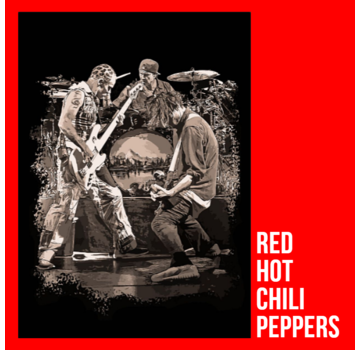 Allernieuwste.nl® Canvas Schilderij Red Hot Chili Peppers Tribute - Popsterren Bands Poprock - Kleur - 50 x 70 cm