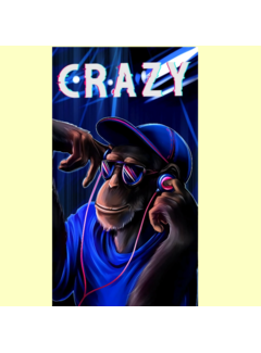 Allernieuwste.nl® Canvas Schilderij Rapper Aap Music Crazy - Modern Realistisch - Poster - Dieren - 50 x 90 cm - Kleur