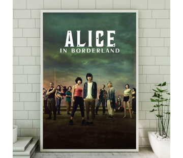 Allernieuwste.nl® Canvas Schilderij Alice in Borderland 1 - TV serie - Japanse Thriller Dramaserie - kleur - 50 x 70 cm