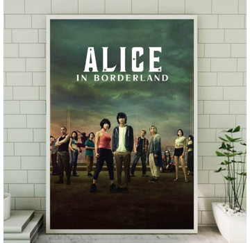 Allernieuwste.nl® Canvas Schilderij Alice in Borderland 1 - TV serie - Japanse Thriller Dramaserie - kleur - 50 x 70 cm