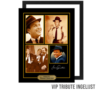 Allernieuwste.nl® Canvas Schilderij VIP Tribute Frank Sinatra The Voice - Memorabilia INGELIJST - 30 x 40 cm