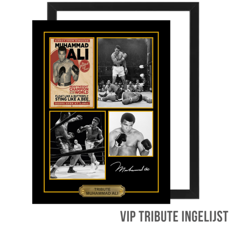 Allernieuwste.nl® Allernieuwste.nl® Canvas Schilderij VIP Tribute Bokser Muhammed Ali (Cassius Clay) - Memorabilia INGELIJST - Muhammad Ali - 30 x 40 cm