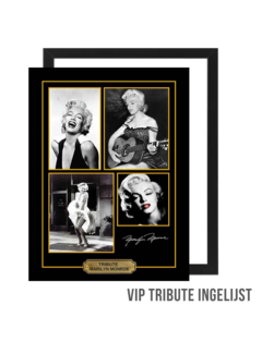 Allernieuwste.nl® Allernieuwste Canvas Schilderij VIP Tribute Marylin Monroe - Memorabilia INGELIJST - 30 x 40 cm