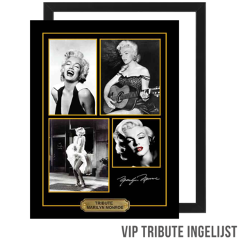 Allernieuwste.nl® Canvas Schilderij VIP Tribute Marylin Monroe - Memorabilia INGELIJST - 30 x 40 cm