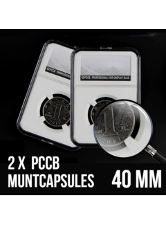 Allernieuwste.nl® 2 Stuks PCCB Muntcapsules - Ø 40 mm