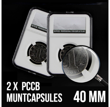 Allernieuwste.nl® 2 Stuks PCCB Muntcapsules - Ø 40 mm