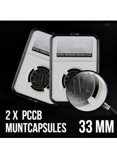 Allernieuwste.nl® 2 Stuks PCCB Muntcapsules - Ø 33 mm