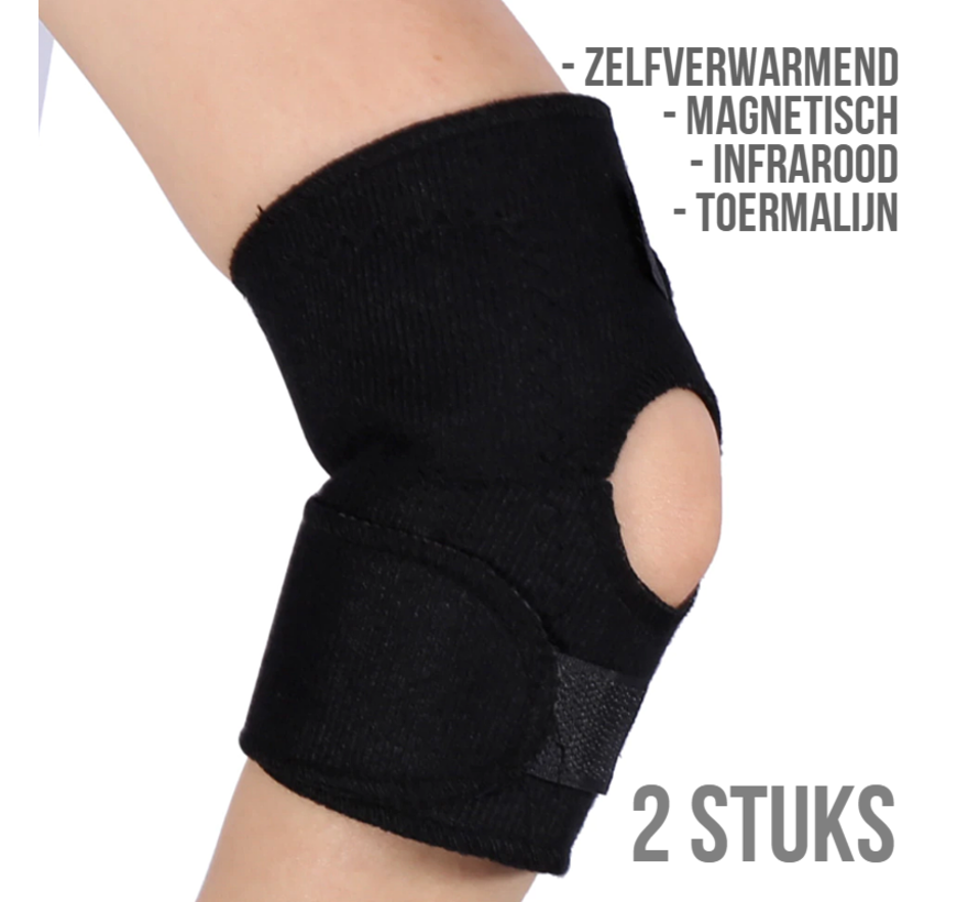 Allernieuwste 2 STUKS Orthopedische Toermalijn Magnetische Massage Zelfverwarmend Brace - Elleboog Pijn - elleboogklachten - Artritis Verlichting - gewrichtspijn