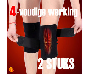 Allernieuwste.nl® Orthopedisch Toermalijn Infrarood Massage Zelfwarmend - Magneet - Kniepijn - Knieklachten - - Pijn in - 1 Paar - Allernieuwste.nl