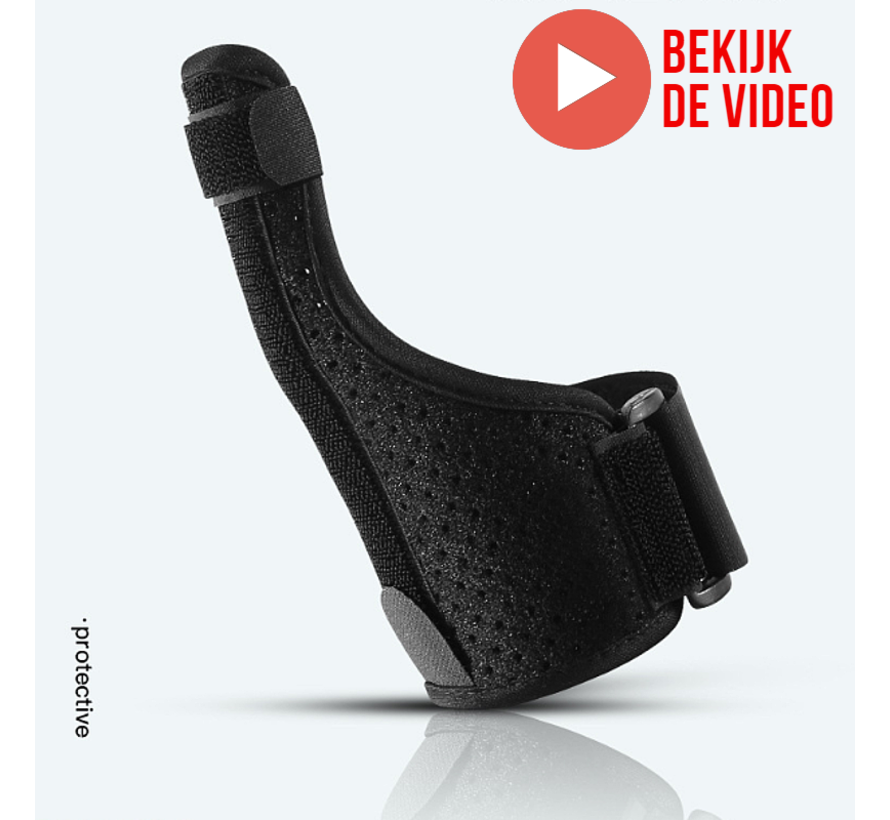 Duimbeschermer MET Stalen Spalk - Verstelbare Duim Brace - Pols Palm Duim Vinger Berscherming Sport Bandage DuimBrace- Zwart