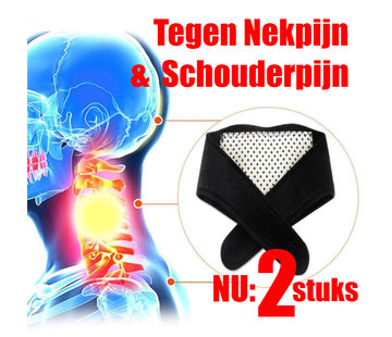 Allernieuwste.nl® 2 STUKS Orthopedische Toermalijn Infrarood Magnetische Massage Zelfverwarmend - Nekpijn - Pijn in de Nek - Nekklachten - Nekband - Nekbrace - Betere Nachtrust / Slapen