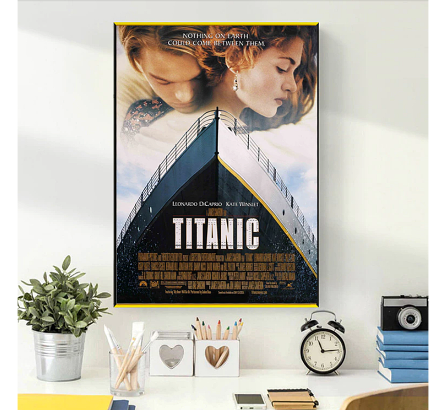 Allernieuwste.nl® Canvas Film Titanic (1997) - Affiche - Romantiek -  Rampenfilm - Kleur - 60 x 80 cm