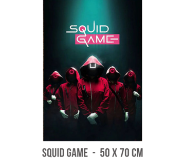 Allernieuwste.nl® Game 2 Canvas - TV serie - Inktvisspel - Zuid-Koreaanse Dramaserie - kleur - 50 x 70 cm