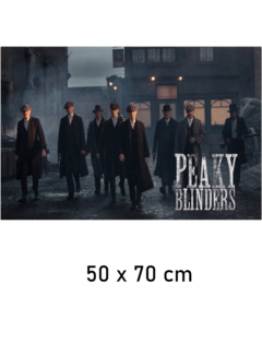 Allernieuwste.nl® Canvas Schilderij * Peaky Blinders Crew TV show * - Televisie serie - Kleur - 50 x 70 cm