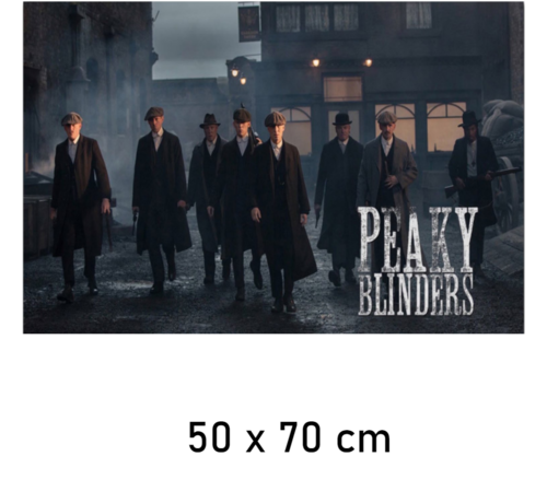 Allernieuwste.nl® Canvas Schilderij * Peaky Blinders Crew TV show * - Televisie serie - Kleur - 50 x 70 cm