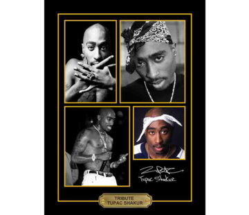 Allernieuwste.nl® Canvas Schilderij VIP Tribute TUPAC SHAKUR - 2PAC - Memorabilia CANVAS - 30 x 40 cm