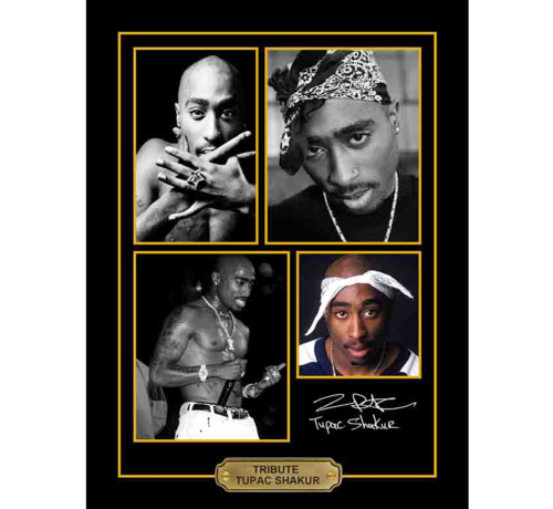 Allernieuwste.nl® Allernieuwste.nl® Canvas Schilderij VIP Tribute TUPAC SHAKUR - 2PAC - Memorabilia CANVAS - 30 x 40 cm