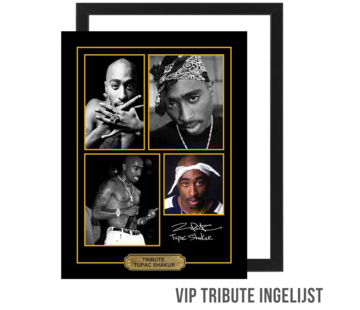 Allernieuwste.nl® Canvas Schilderij VIP Tribute TUPAC SHAKUR 2PAC Rapper - Memorabilia INGELIJST - 30 x 40 cm