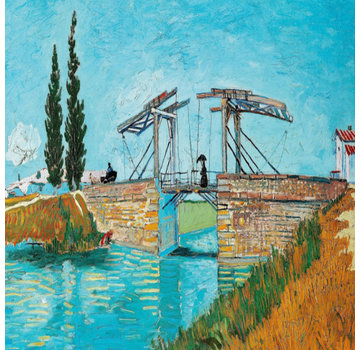 Allernieuwste.nl® Canvas Schilderij Vincent Van Gogh - DE BRUG VAN LANGLOIS BIJ ARLES - 60 x 60 cm