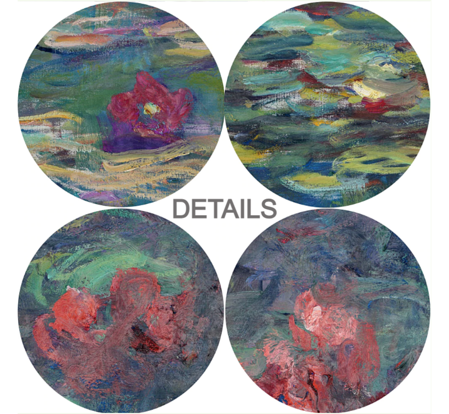 Allernieuwste Canvas Schilderij Claude Monet Waterlelies - Modern Impressionisme - Poster - 60 x 120 cm - Kleur