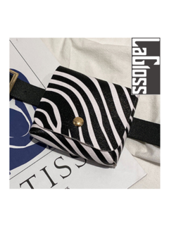 LaGloss® Klein Modisch Heup Tasje - Zebra Zwart Wit