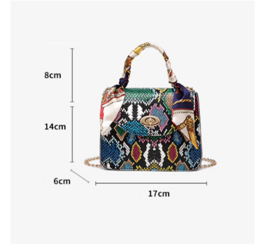 Lagloss Fashion Bag Tas Mode Model 2 - Klein Modisch Tasje - Type Lil Bag - SchouderTas met Shawl Handvat - 17x14x6 cm