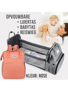 LaGloss® Multifunctionele 2-in-1 Babytas - Rose