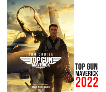 Allernieuwste.nl® Canvas Schilderij *Top Gun Maverick 2022* - 50 x 70 cm