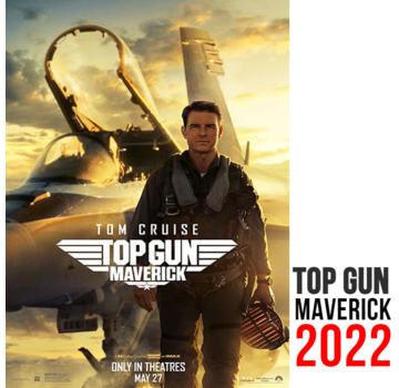 Allernieuwste.nl® Canvas Schilderij *Top Gun Maverick 2022* - 50 x 70 cm