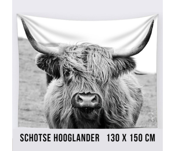 Allernieuwste.nl® Wandkleed XL Schotse Hooglander - 130 x 150 cm