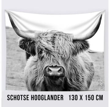 Allernieuwste.nl® Wandkleed XL Schotse Hooglander - 130 x 150 cm