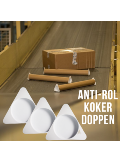 Allernieuwste.nl® Anti-Rol Doppen voor Verzendkokers 50mm - 100 stuks