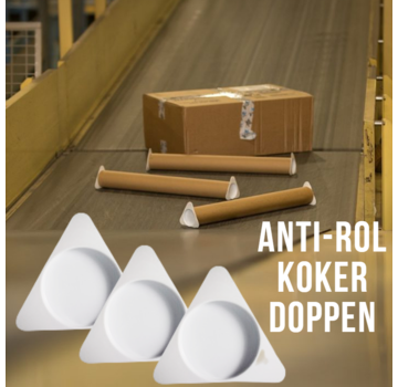 Allernieuwste.nl® Anti-Rol Doppen voor Verzendkokers 50mm - 100 stuks