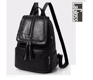 LaGloss® Luxe Schouder tas - Rugzak - Trend - 31 x 23 cm - Zwart
