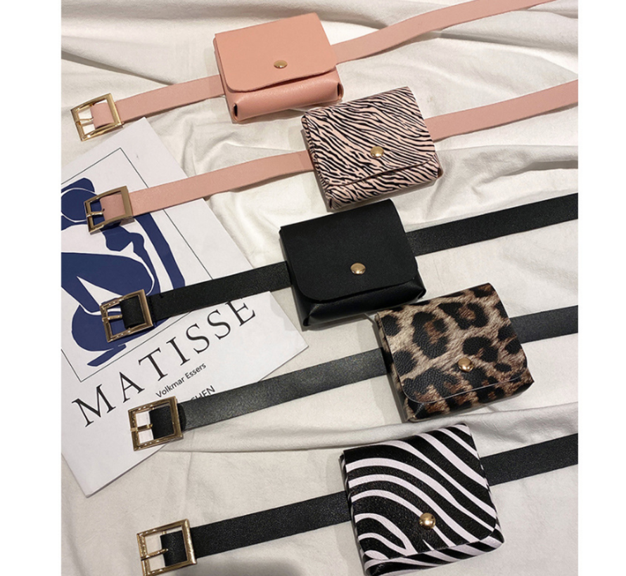 Fashion Bag Tas Mode Roze - Klein Modisch Heup Riem Tasje - Type Lil Bag - Imitatie leer HeupTas Roze - 10x9x2.5 cm