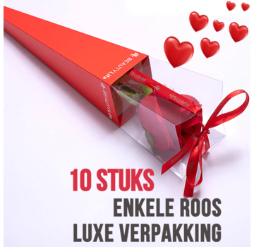 Allernieuwste.nl® 10 STUKS Luxe ROOS Verpakkingen - ROOD