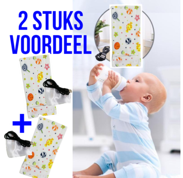 Allernieuwste.nl® 2 Stuks USB Baby Fles Verwarmer - Lollie