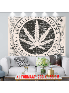 Allernieuwste.nl® Wandkleed Legalize Marihuana  - 200 x 150 cm
