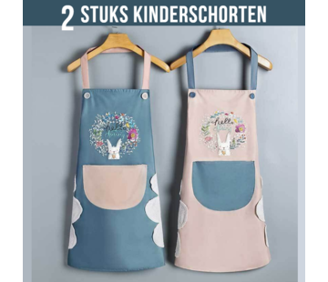 Allernieuwste.nl® 2 STUKS Kinderschorten - Turquoise + Rose