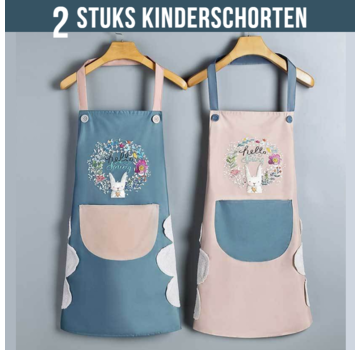 Allernieuwste.nl® 2 STUKS Kinderschorten - Turquoise + Rose