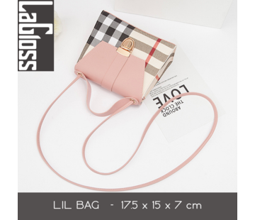 LaGloss® Klein Modisch Vierkant Tasje - Roze