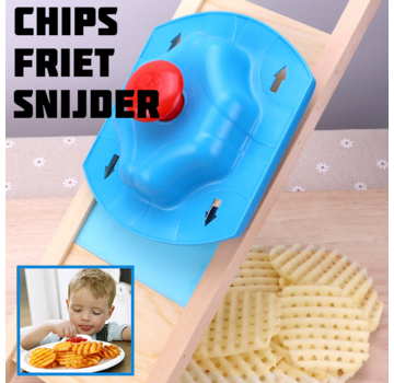 Allernieuwste.nl® Patat Chips Aardappel Snijder - 10 x 35 cm