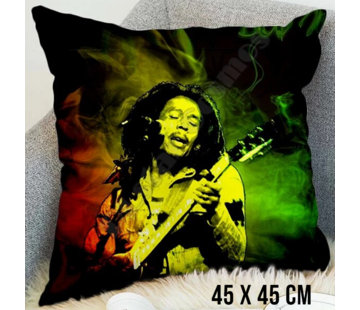 Allernieuwste.nl® Kussenhoes Reggae Bob Marley - 45 x 45 cm