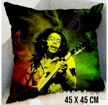 Allernieuwste.nl® Kussenhoes Reggae Bob Marley - 45 x 45 cm