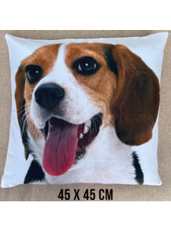 Allernieuwste.nl® Kussenhoes Beagle Hond - 45 x 45 cm